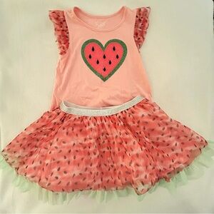 Watermelon Heart Tutu Set